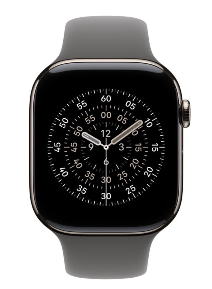 Watch Silicone Watch Band Compatible with Apple Watch 42mm 44mm 45mm 46mm 49mm – Soft Sport Replacement Strap for Apple Watch Ultra, SE, Series 11/10/9/8/7/6/5/4 – Grey - Image 2